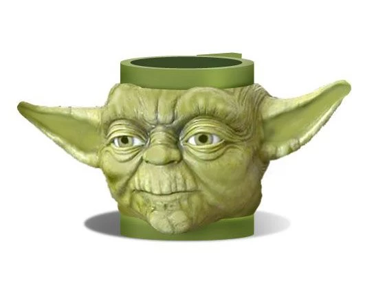 Joy Toy Star Wars Yoda 3D-Plastiktasse 3 Joy Toy Star Wars Yoda 3D-Plastiktasse