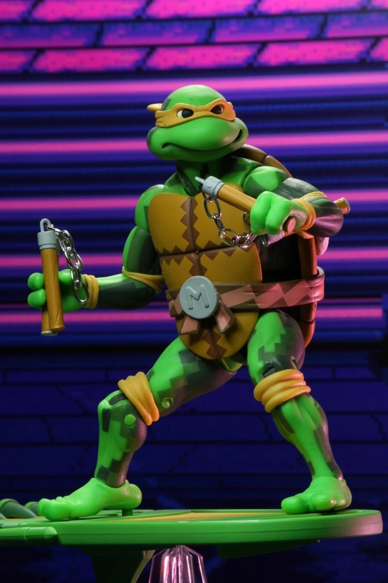 NECA Teenage Mutant Ninja Turtles (1990 Video-Game) - Michelangelo Actionfigur 4 NECA Teenage Mutant Ninja Turtles (1990 Video-Game) - Michelangelo Actionfigur – Bild 2