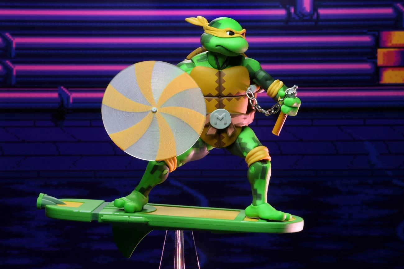 NECA Teenage Mutant Ninja Turtles (1990 Video-Game) - Michelangelo Actionfigur 9 NECA Teenage Mutant Ninja Turtles (1990 Video-Game) - Michelangelo Actionfigur – Bild 7