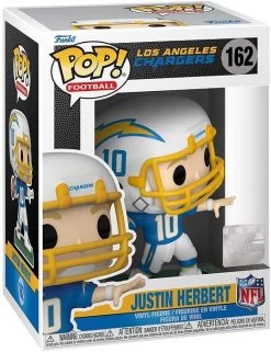 FUNKO POP! - Justin Herbert Figur - NFL Los Angeles Chargers Home -Puppenladen 719h5l7nxal. ac sl1300