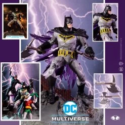 DC Multiverse - Batman With Battle Damage Actionfigur -Puppenladen batman battle damage stylized collage