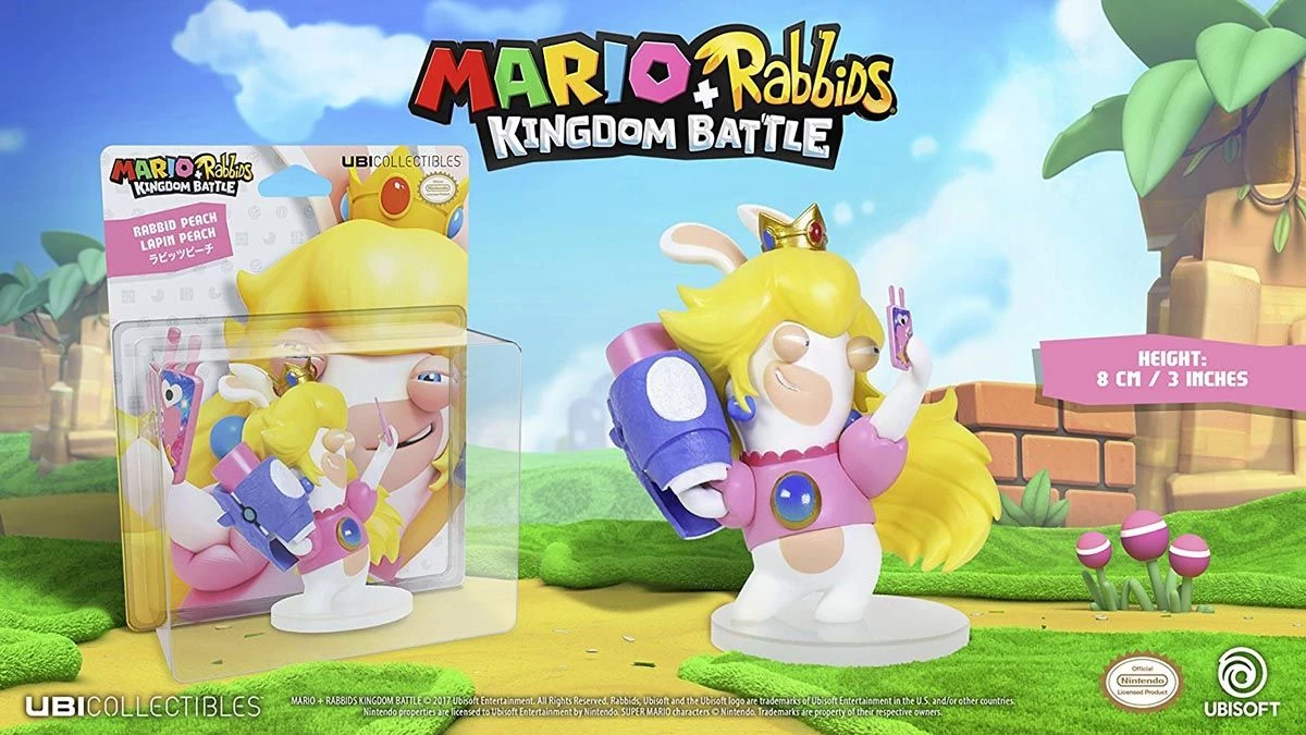 Ubisoft Mario + Rabbids Kingdom Battle: Rabbid Peach 8cm Figur 3 Ubisoft Mario + Rabbids Kingdom Battle: Rabbid Peach 8cm Figur