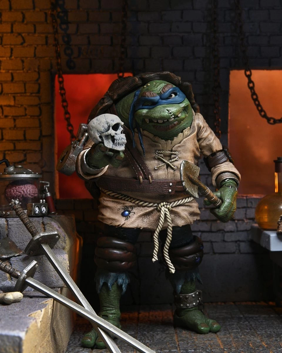 NECA Universal Monsters X TMNT - Ultimate Leonardo Als The Hunchback Figur 16 NECA Universal Monsters X TMNT - Ultimate Leonardo Als The Hunchback Figur – Bild 14